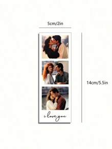 1-5Pcs Custom Photo Film Strip, Personalised Photo Gift With 3 Images, Retro Style Print, Wedding Keepsake, Film Photography Gift, Custom Photo Bookmark,Personalized Customized Photo Strips,Wedding Photo Booth Cover,Custom Photo Booth Prints - Personalized Wedding & Party Decor Cards With Custom Text