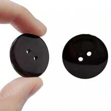 100pcs Plastic Resin Buttons Sewing Buttons Scrapbooking Buttons Decorative Buttons 2-Hole Buttons For Crafts Arts & Crafts Supplies Clothes Buttons Sewing & Knitting Supplies. (Color: Black, White, Transparent)