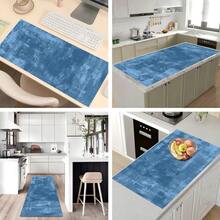 1 Stück Schreibtisch-Unterlage mit abstraktem Kunstmuster, extra großer Mauspad, erweiterbare Schreibtischunterlage, XL Tastaturunterlage, langer Mauspad, Küchen-Abtropfmatte, geeignet für Dekoration, Schreiben, rutschfeste Gummibasis, passend für Gamer, Büro Zuhause, Küche, Studium und Arbeit - Verschiedenfarbig - Übersicht 6