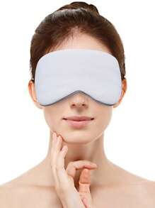 1pc Unisex Double-Sided Satin Eye Mask, Simple & Lightweight, Sleep Mask For Daytime Rest, Blackout, Comfortable & Non-Compressive