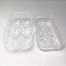 JAMOR 6 Grid Egg Storage Box Refrigerator Crisper Egg Protection Box Portable Egg Carriage Container For Camping Picnic Essential (White) - White - View 8