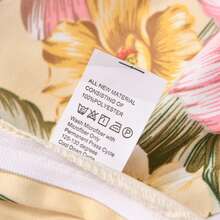 Vintage Floral Comforter Set Queen Garden Yellow Flower Duvet Cover Full 90"X 90" Duvet Cover With Zipper Closure And 2 Pillow Shams Microfiber Soft Lightweight 3pcs Farmhouse Bedding Set - 黃色 - 查看 9