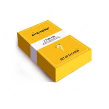 SMILE TALK 1PC Deep Conversation Question Cards, Tabletop/Party Game. 53 Heartfelt Questions For Deeper, Sincere Chats. Ideal Gift For Lovers/Friends On Valentine's/Halloween/Christmas. Perfect For Game Nights|53cards| - Yellow - View 9