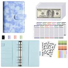Organizador de presupuesto con bolsillos para sobres de efectivo, monedero pequeño con cremallera estilo francés para ahorrar dinero, planificador A6 organizador para mujer, cartera mini, cartera, monedero para tarjetas, llavero