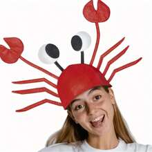 1 pièce Chapeau de chiot hawaïen, chapeau de homard de fête d'été de fruits de mer, coiffe amusante pour les fêtes, accessoire pour photobooth