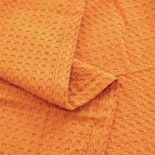 1 pătură moale și confortabilă din tifon tip vafă - prietenoasă cu pielea, culoare uni, potrivită pentru pat, canapea, pernă - perfectă pentru relaxare și îmbrățișări