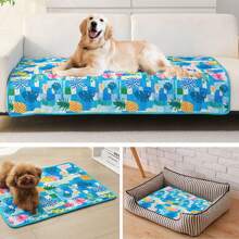 بطانية تبريد ذاتية للكلاب من الحرير المبرّد، وسادة تبريد للكلاب قابلة للغسل والاستخدام الداخلي والخارجي، وأماكن الجلوس في السيارة