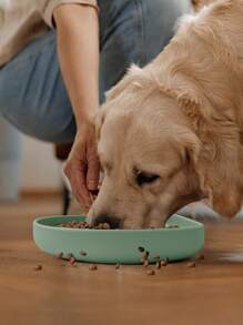 Tigela de silicone quebra-cabeça para alimentação lenta de animais de estimação com ventosa para mamadeira, anti-asfixia, design antiderrapante, fácil de limpar, material de silicone, ajuda na digestão, reduz o tédio, redutor de ansiedade, alimentador para cães e gatos