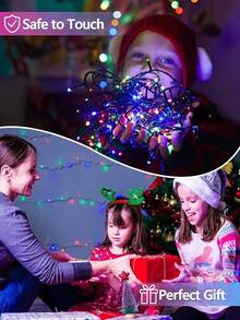 EEW 2pk Red White And Blue String Lights Outdoor Waterproof, Powered LED Patriotic Lights 200 LED, Tree Lights Independence Day Decor 4th Of July Memorial Day Decorations - Multicolor - View 5