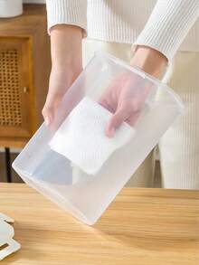 1pc Pet Food Container, Cat Food Storage Canister, 3000ml/2500ml/1750ml Storage Jar For Storing Cat Or Dog Food, Airtight Lid With Measurement Scale, Convenient For Providing Pet Food, Mainly To Prevent Pet Food From Getting Damp And Pets From Stealing Food, Home Pet Food Sorting And Storage Box - White - View 5