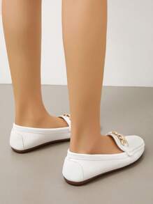 女士平底乐福鞋，2025 新款一脚蹬休闲平底鞋，Maylian 流苏百搭软底莫卡辛鞋，优雅时尚，轻便舒适的平底鞋