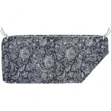 Local Delivery- Outdoor Cushion Slipcovers Waterproof 4 Pack Patio Chair Seat Cushion Covers With Zipper And Tie, 22 X 20 X 4 Inch, Replacement Cover Only - Black Paisley - View 1