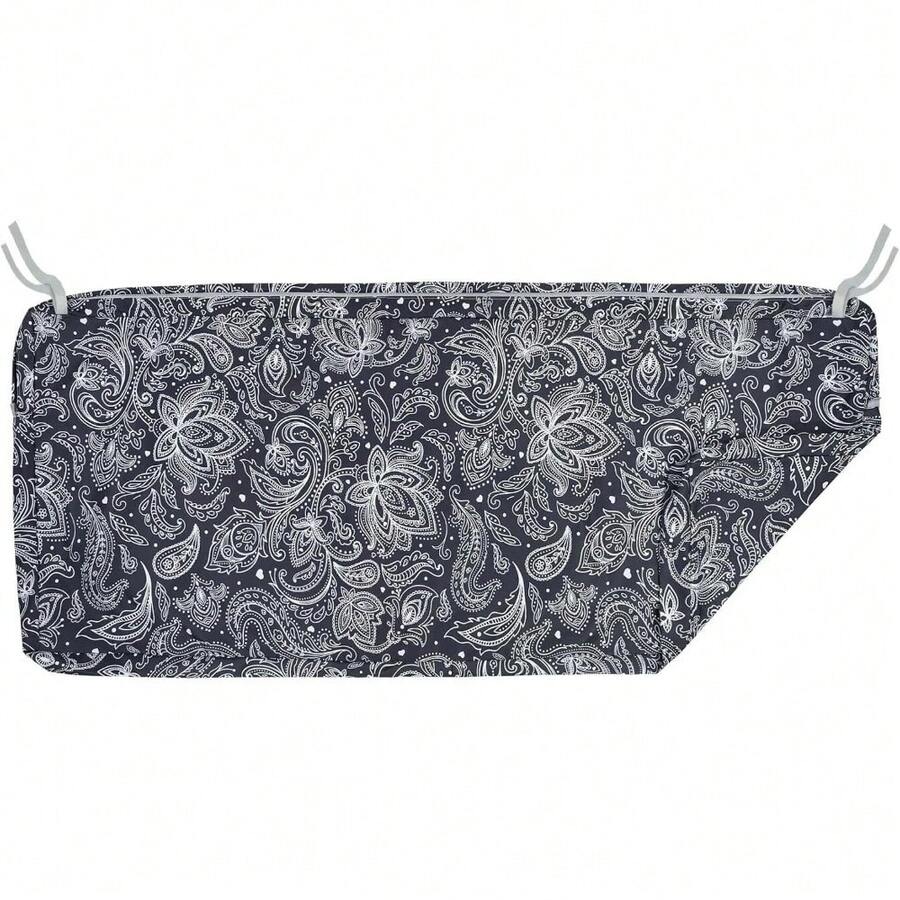 Local Delivery- Outdoor Cushion Slipcovers Waterproof 4 Pack Patio Chair Seat Cushion Covers With Zipper And Tie, 22 X 20 X 4 Inch, Replacement Cover Only - Black Paisley - View 1