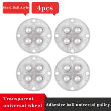 Mobile Roller Swivel Casters With Self-Adhesive Base, Multi-Ball Bearing Furniture Coasters For Tables, Heavy Duty Rotating Home Hardware