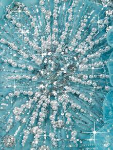 New Pearl Embellished Sexy Women's Evening Party Dress, Formal, Gown, For Wedding Guest