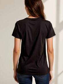 I-Don't-Care-Who-Dies-In-Movies-As-Long-As-The-Dog-Lives-T-Shirt - 黑色 - 查看 2