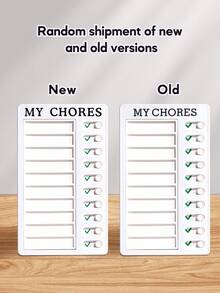 1pc/To Do List Board,Removable And Repeatable Portable Chore Chart Memo Board,DIY Message Family Travel Planning Reminder Form,Daily Work Plan Task List, Exercise Fitness, On Time To Complete The Task Notepad(Random Shipment Of New And Old Versions) - one-size - View 7