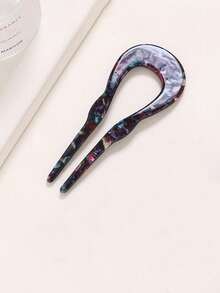 1 Piece Women's Progressive Color Acetic Acid U-Shaped Hairpin Is Suitable For Daily Use,Gifts,Travel,Gifts For Women,Hair Stuff,Stocking Stuffers - Multicolor - View 4