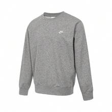 Nike 男士 AS M NK CLUB FT CREW 运动衫/套头衫，针织无帽运动衫，FN3889-063 - 黑色 - 查看 1