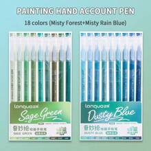 Set de stylos de papeterie mignons de 19 couleurs, idéal pour les notes artistiques, la peinture, le dessin, le coloriage, le surlignage, le marquage. Convient pour les journaux et les artisanats DIY pour la rentrée scolaire