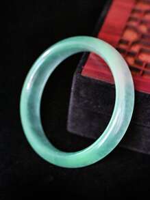 Natürliches Quarz Eis Blumen Jade Armband. Transparente Eis Jade Heilserie Gletscherkorn Quarz Stein Armband. Modischer Luxus Schmuck für Frauen, geeignet für den täglichen Gebrauch (kommt mit Geschenkbox)