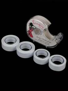 Elastane Double-Sided Secret Body And Clothing Tape, 5M Roll, Non-Textile, Clear Self-Adhesive Bra Accessory For All Skin Tones, Solid Color - 1 Roll