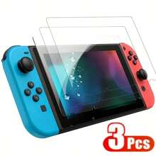 3PCS- High-Definition Glass Screen Protector Suitable ForNintendo Switch 2 (2025) - High-Definition Scratch Protection, Transparent Display Protector, Glossy Surface, Durable Game Screen Protector, Tempered Glass Protector, Switch Screen Protector