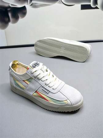 Men's Sports Shoes, Fashionable, Breathable, Contrasting Colors, Shoes, Casual And Versatile German Training Shoes