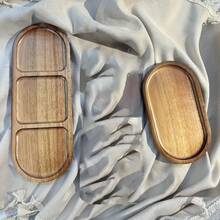 Bandeja de maquillaje de madera de rosa, bandeja de almacenamiento de cosméticos, organizador de baño y productos de belleza, bandeja para encimera de baño, accesorio de baño, bandeja de almacenamiento multifuncional, bandeja decorativa, adecuada para baño, dormitorio, cocina, comedor, regalo