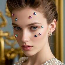Face, Nail And Eye Makeup | Acrylic Gem Stickers For Body Accessories And Party Decorations - 彩色 - 查看 6