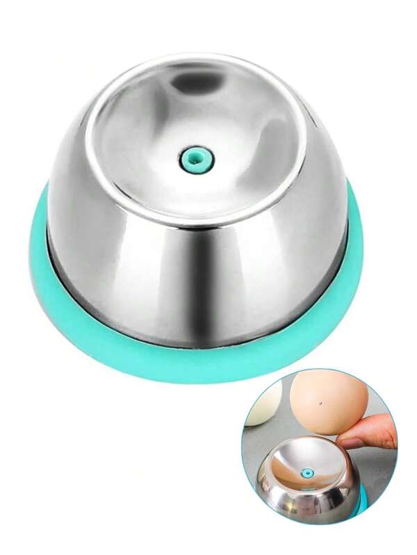 1pc Stainless Steel Egg Beater Suitable For Laying Eggs, Heavy-Duty Egg Beater, With A Sturdy Base And Sharp Pin, Can Obtain Good Hard Boiled Eggs, Rust Proof And Easy To Peel Egg Beater, Kitchen Small Tool