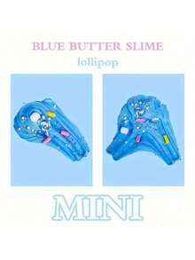 1pc 100ml Lollipop/Watermelon Butter Slime, Cream Scented Slime Birthday Gift, Soft & Non-Sticky DIY Slime Kit Party Favor, Valentine/Easter/Christmas/Halloween Filler [Random Sticker]