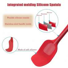 4 Piece Silicone Spatula Set For Baking Heat Resistant Cooking Utensil Flexible Spoon Baking Mixing Tool Cooking Gadget 8.26 Inch - 4 CÁI - Xem 3