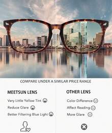 Blue Light Blocking Glasses, Anti Eye Strain Headache (Sleep Better),Computer Reading Glasses Transparent Lens (Black++Tortoise, 53) - 3 Pack Black + Tortoise + Clear - View 9