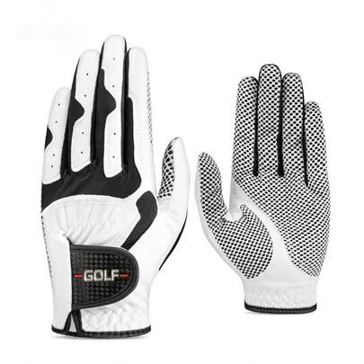 1pc Thin Golf Glove, Microfiber Full Finger, Anti-Slip, Breathable, Durable, Suitable For Men & Women, Applicable For Golf, Cycling, Running, Fitness, Left Or Right Hand Grip