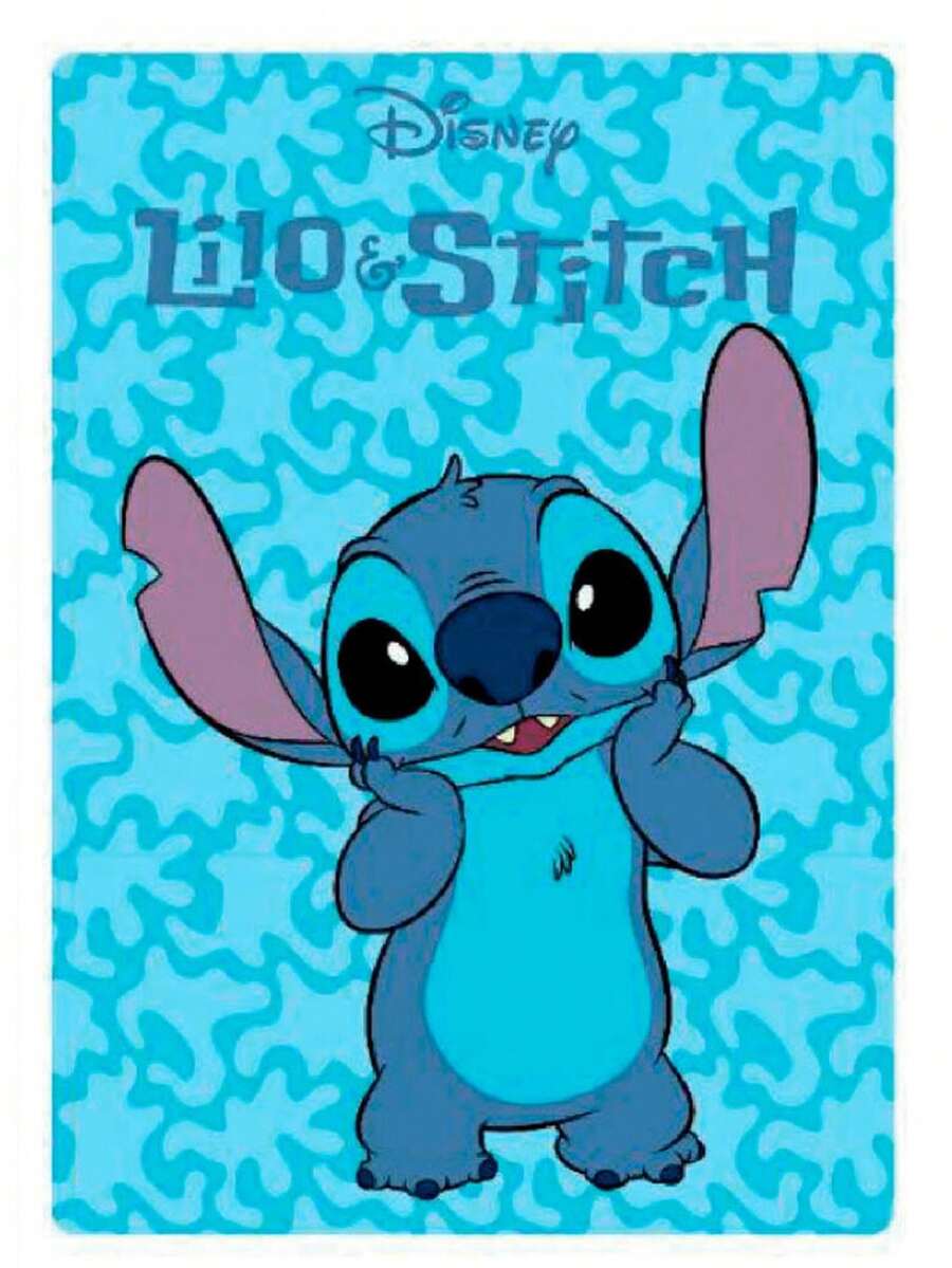 Disney 針織羊毛毯 - 淺藍色 - 查看 1
