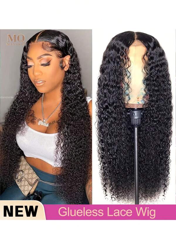 Perucas de renda frontal com ondas profundas de 34 polegadas, cabelo virgem brasileiro, 4*4 5*5 13*4 13*6, peruca HD profunda e cacheada, cabelo humano misto, densidade 200%, perucas frontais pré-arrancadas com cabelo de bebê, perucas pretas naturais sem cola para mulheres, pretas naturais