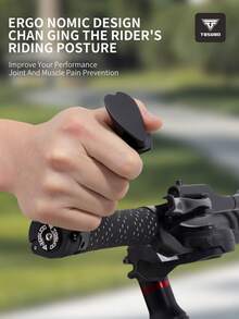 TOSUOD 1Pair Lightweight Bicycle Extended Handlebar Mountain Bike Bar Ends Deputy Handle Fluorescent Hand Grip Deputy Handle Claw Handle - Multicolor - View 4