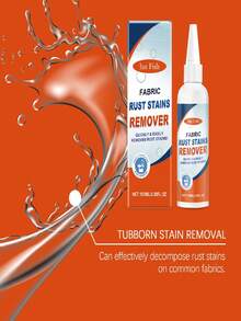 JUE FISH 100毫升织物除锈剂，温和配方保护衣物，去除污渍，使织物柔软如新 - 彩色 - 查看 5