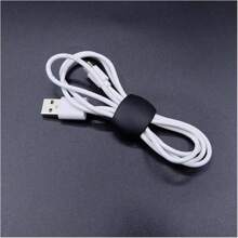 1 Piece Small Cable Winding Manager Headphone Clip Travel USB Charger Bracket Protector Desktop Decoration Wire Management (Color: Random) For Office, Dorm And Home Use Cable Organizer