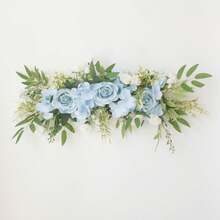 1 件婚礼拱门花 - 人造花饰 - 适用于婚礼拱门仪式标志、婚礼椅背装饰、节日和派对装饰、春夏装饰 - 适合婚礼和活动 - 送给新娘和活动策划者的完美礼物