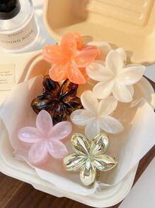 1 Stück/6 Stück Set pastell farbige Gänseblümchen Blumen Haarklammer, elegante tägliche lässige Frisur Accessoires Haarklammer Haarspange Haarklammer Haarfänger Haarklammer für Frauen