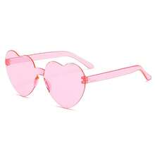 1-10个/包 透明心形派对眼镜，多功能新奇自拍眼镜 - 彩色 - 查看 8