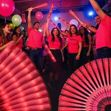 36pcs/48pcs Set LED Pink/White/Red Fiber Optic Lightstick - Party Supplies For Singles, Wedding Glow Party Favors, Suitable For Christmas, Birthday, Wedding, Concert, Bar, Halloween, New Year Party Gifts - Đỏ - Xem 2