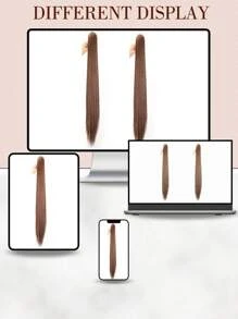 Synthetic Long Straight Ponytails Extension Hair32Inch Claw Clip On Ponytail Hair Heat Resistant Pony Tail Hair Piece For Women