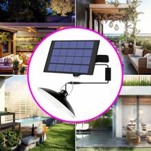 LED Hof-Pendelleuchte mit Fernbedienung, Solar Panel, wasserdicht, Dämmerungs-Sensor, Auto An/Aus, für Außen, Garten, Haus, Terrasse, Straßenbeleuchtung, Aufladen durch Sonnenlicht, für Scheune, Wand, Hängen, Schuppen, Flutlicht, tragbar, Camping, Zelt, Teich, Fischen, Park, Weg, Nachtsicherheit, Notbeleuchtung, 1/2/3/4 Leuchten, Kalt-/Warmweiß