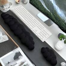 2pcs Ergonomic Cloud Keyboard Wrist Rest Pad & Mouse Wrist Cushion - Wrist Support For Keyboard And Mouse, For Desktop, Computer Games, Office, Home Use