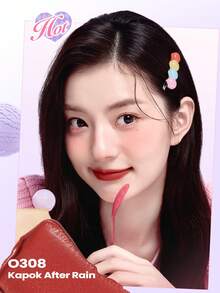 COLORKEY Soft Matte Lip Gloss, Lip Tint, Liquid Lipstick, Moisturizing Matte, Long-Lasting, Non-Stick, Waterproof, Fade-Resistant, Lip Care, Creates Refined Lip Makeup. Cosmetic Brand Product Suitable For Women And Girls, Ideal For Autumn/Winter Season, Can Create Latte Makeup, Y2K Makeup, 90s Makeup, Cool Girl Makeup, Lip Makeup Matching, Bridal Makeup, Valentine's Day Gift - O308 Kapok After Rain (Ice Cream Dream Edition) - 查看 3