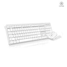 MOFII MOFII Ergonomic 2.4Ghz Wireless Keyboard Mouse Combo For PC/Laptop/Desktop 104Keys Multimedia Function Compact Keyboard With Noiseless Wireless Optical Mouse (Black Or White)