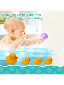 Bathtub Toys, Rubber Floating Pool Toys, Cute Interesting Yellow Rubber Duck, Suitable Gift For Boys And Girls